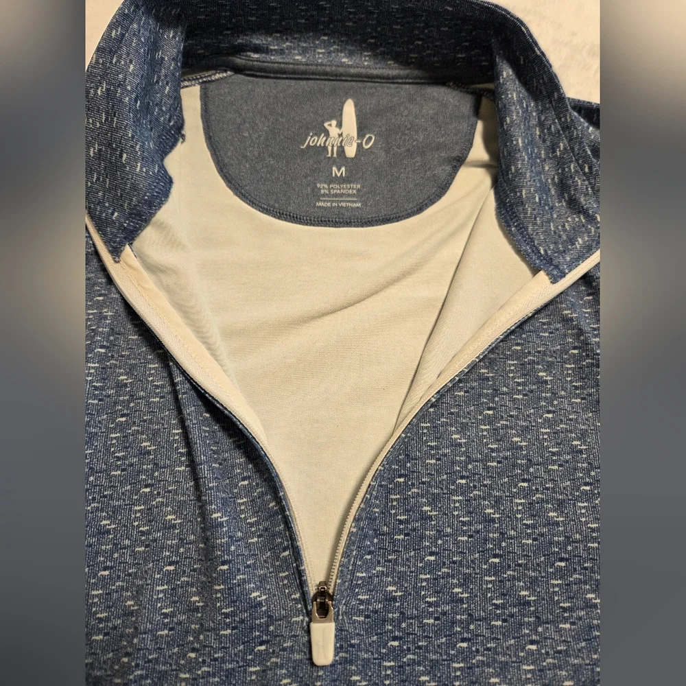 Johnnie-O Men's Lake Brunswick PREP-FORMANCE Quarter-Zip Size M - Picture 3 of 9